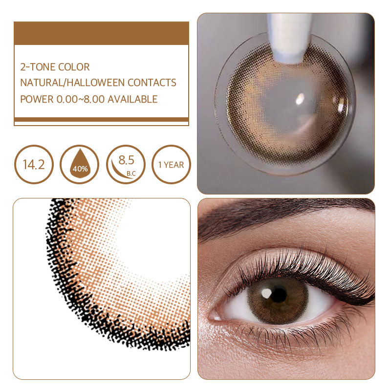Unibling Iceland Choc Colored Contacts (Yearly)-unibling