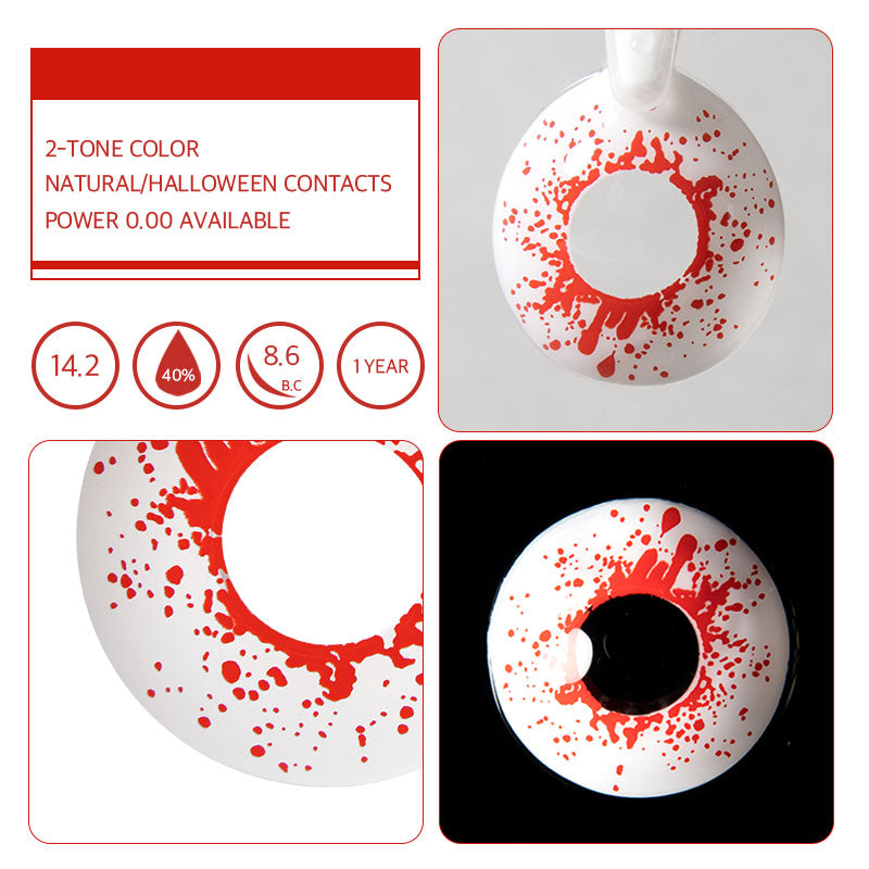 Unibling Halloween Reddish Colored Contacts-unibling