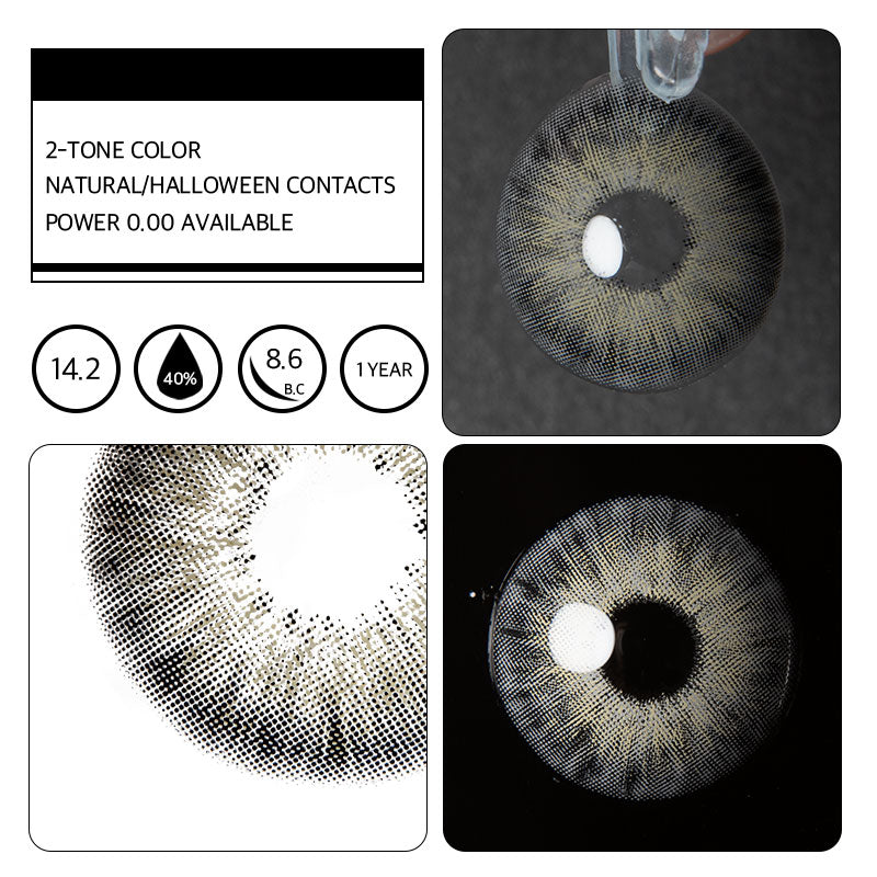 Unibling Jupiter Black Colored Contacts (Yearly)-unibling
