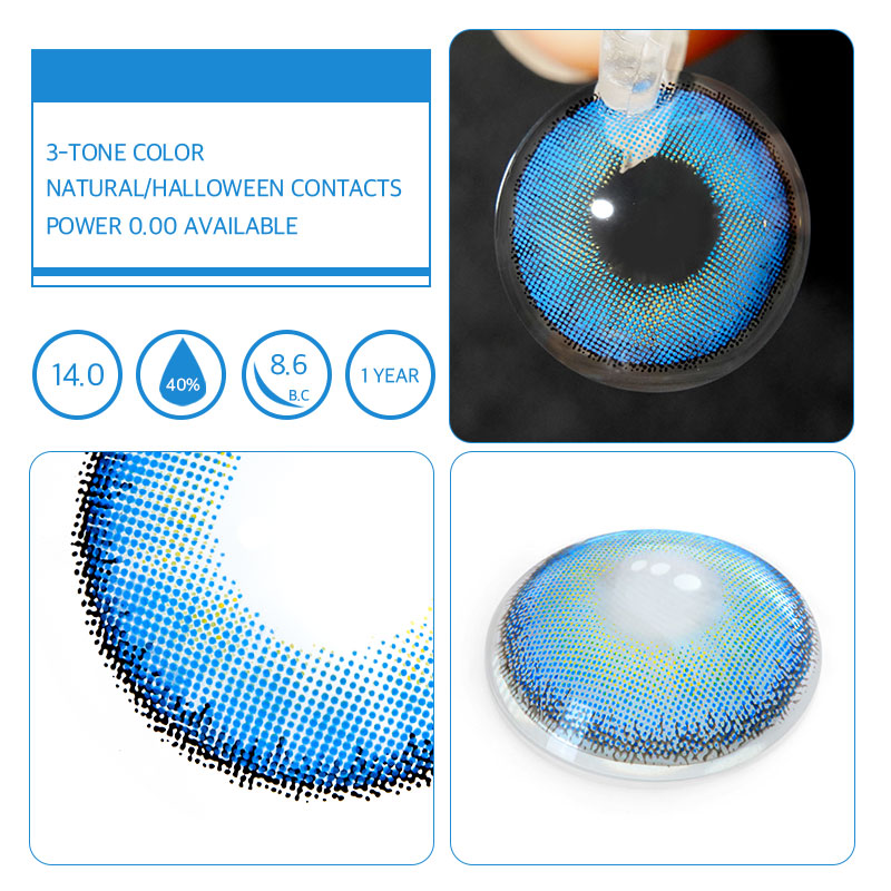 Unibling Egypt Blue Colored Contacts (Yearly)-unibling