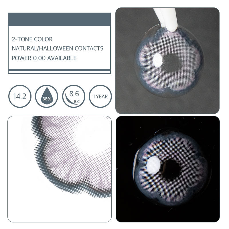 Unibling Sakura Grey Colored Contacts (Yearly)-unibling