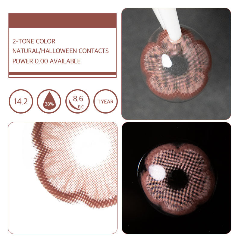 Unibling Sakura Red Colored Contacts (Yearly)-unibling