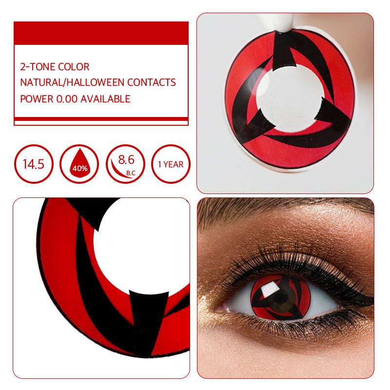 Unibling Kakashi's Mangekyo Sharingan Colored Contacts (Yearly)-unibling