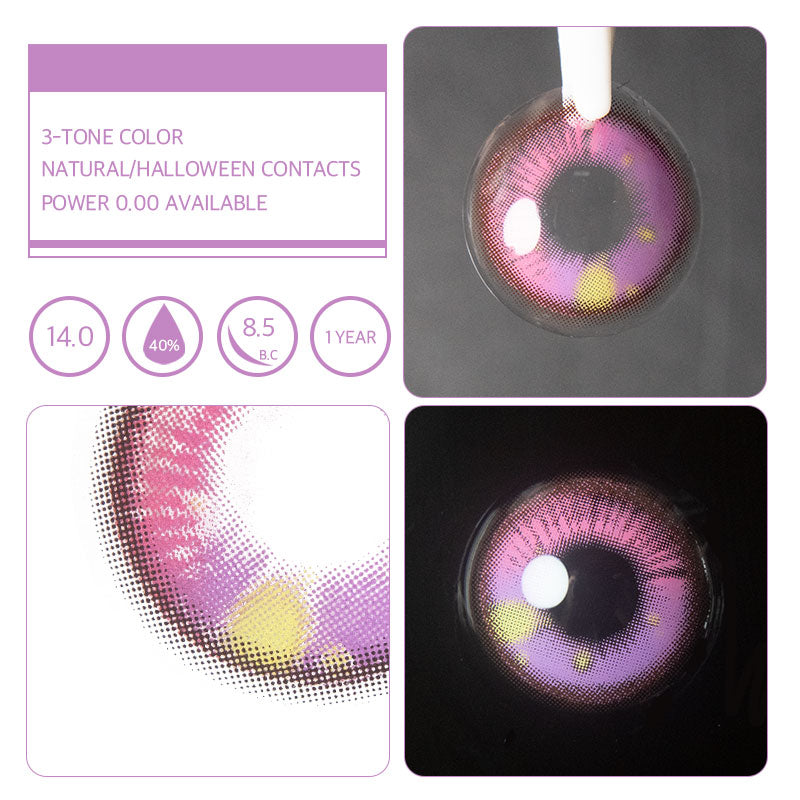 Sailor Moon Kitty Violet Colored Contacts [Yearly] - Unibling