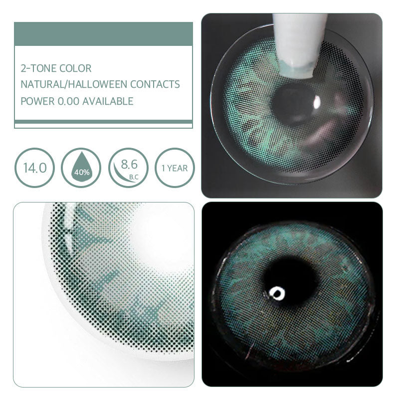 2 Tone Green Colored Contacts - Buy 2 Tone Green Contact Lenses Online