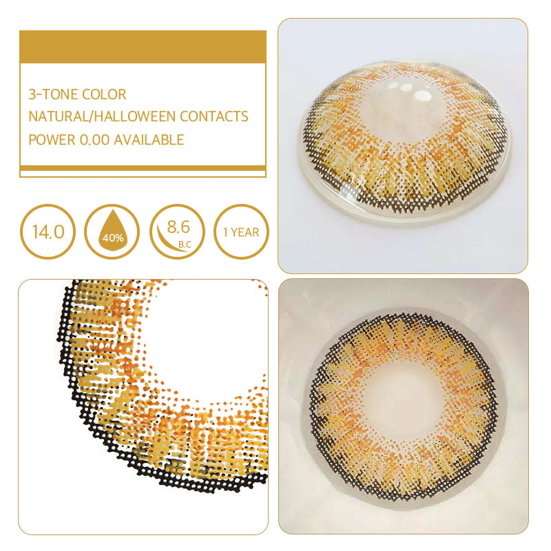 Unibling Pure Hazel Colored Contacts (Yearly)-unibling