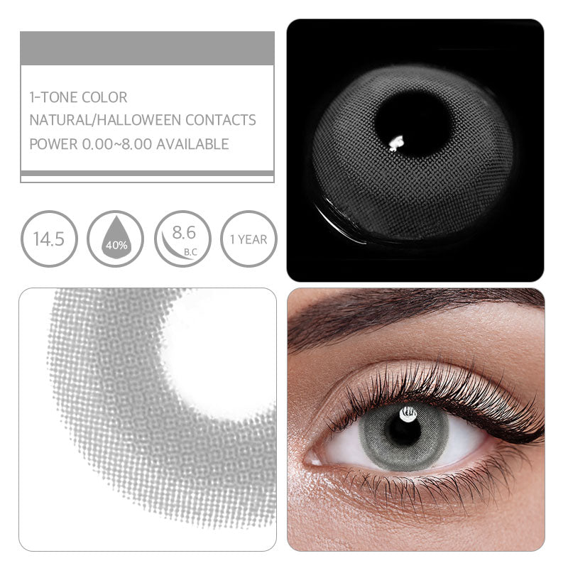 Unibling Jelly Grey Colored Contacts (Yearly)-unibling
