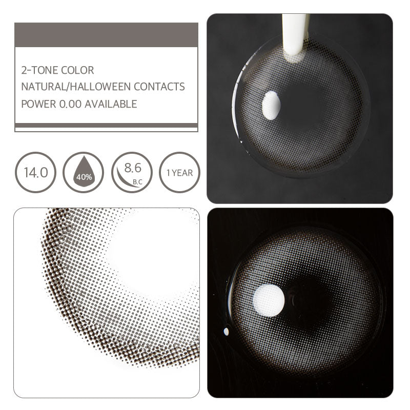 Unibling Saturn Gray Colored Contacts (Yearly)-unibling