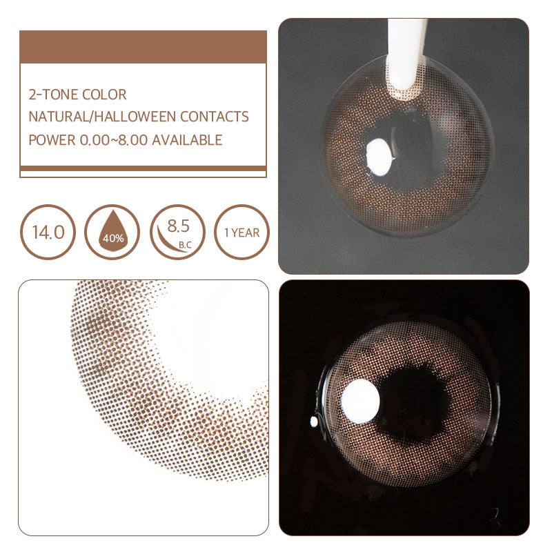 Unibling Pomelo Tea Rose Colored Contacts (Yearly)-unibling