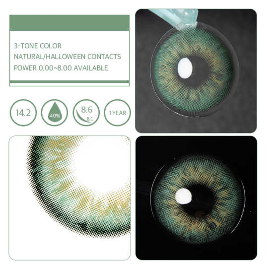 Uranus Green Contacts - Natural, Soft, and Light Eye Transformation