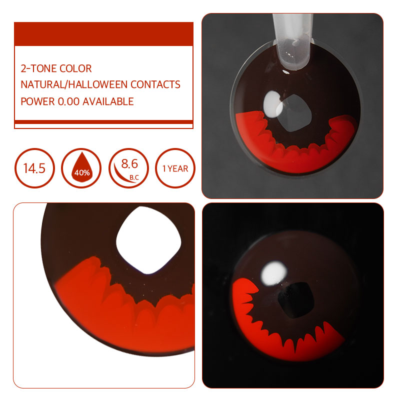 Unibling Demon Slayer Tanjiro Kamado- Black Colored Contacts-unibling