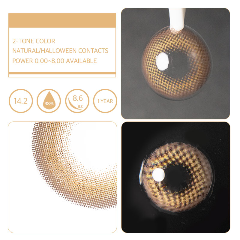 Unibling Satellite Brown Colored Contacts (Yearly)-unibling