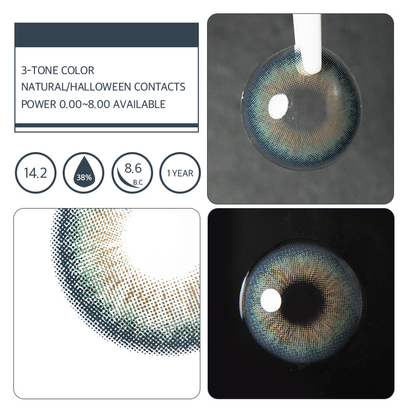 Unibling Galaxy Blue Colored Contacts (Yearly)