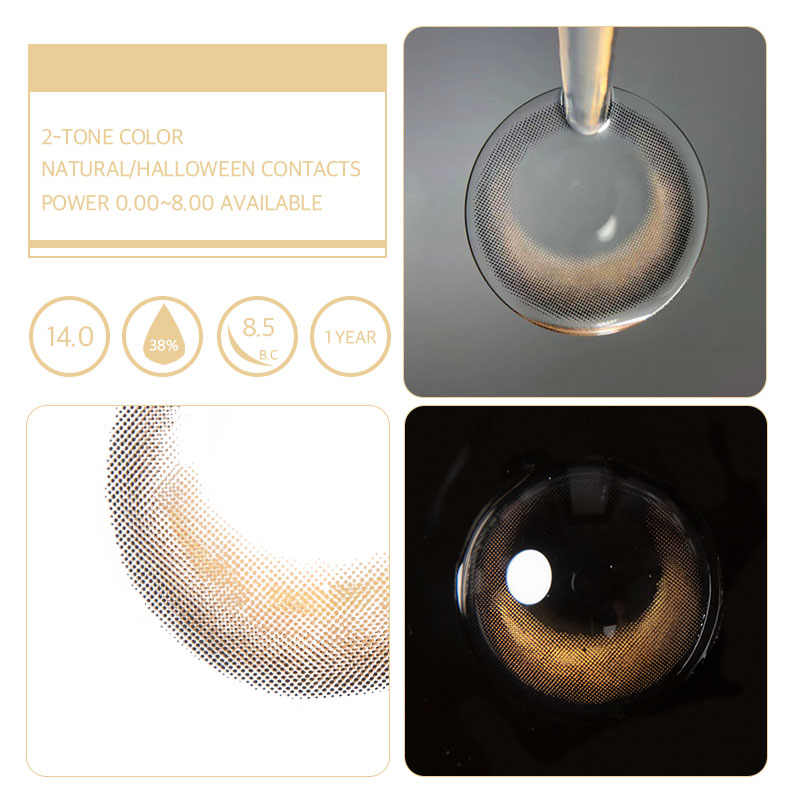 Unibling Halfmoon Gloss Colored Contacts (Yearly)-unibling