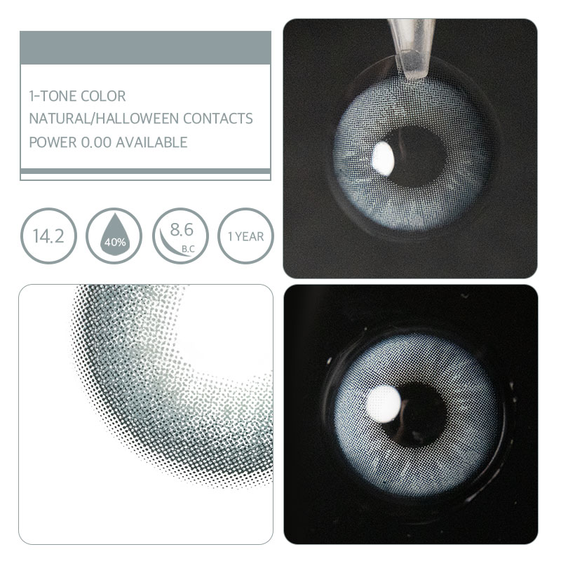 Unibling Apex Blue Colored Contacts (Yearly)