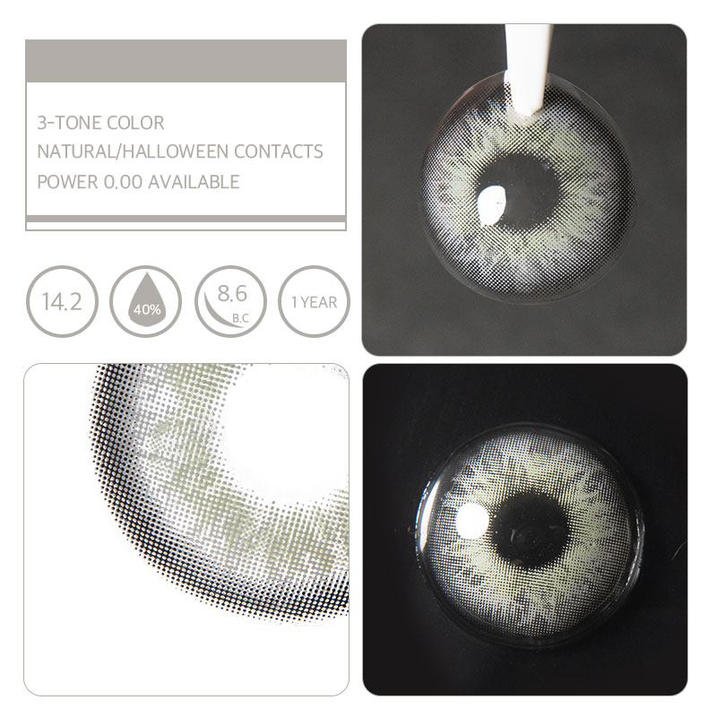 Unibling Venus Gray Colored Contacts (Yearly)