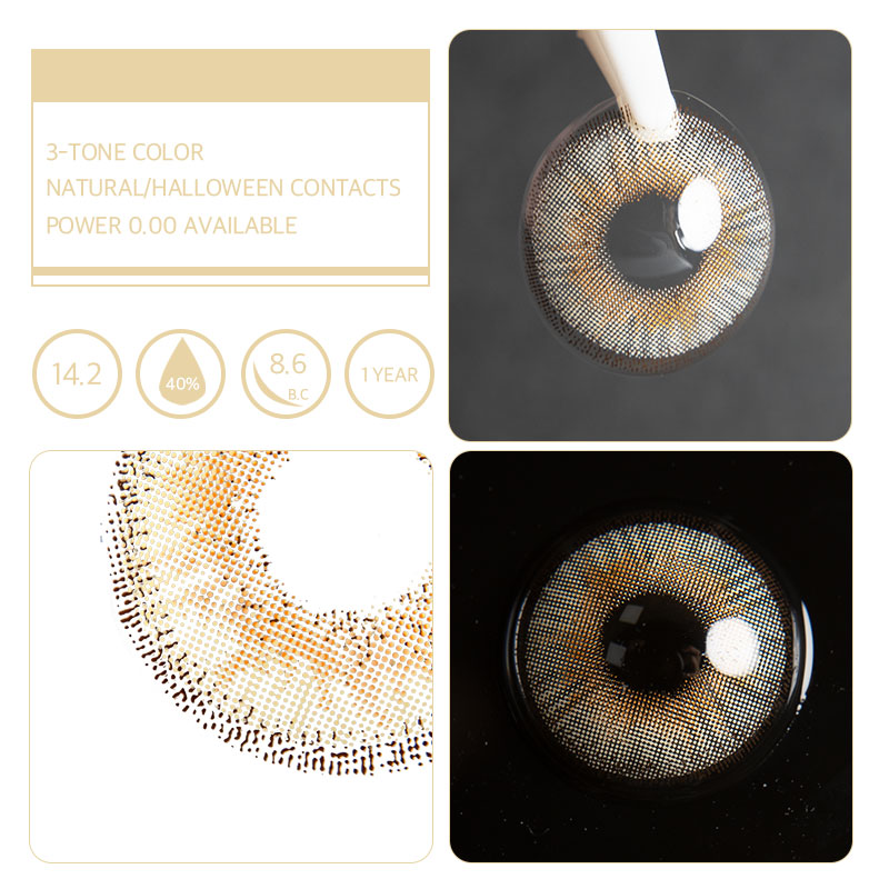 Unibling Hazel Salt Lake Colored Contacts (Yearly)