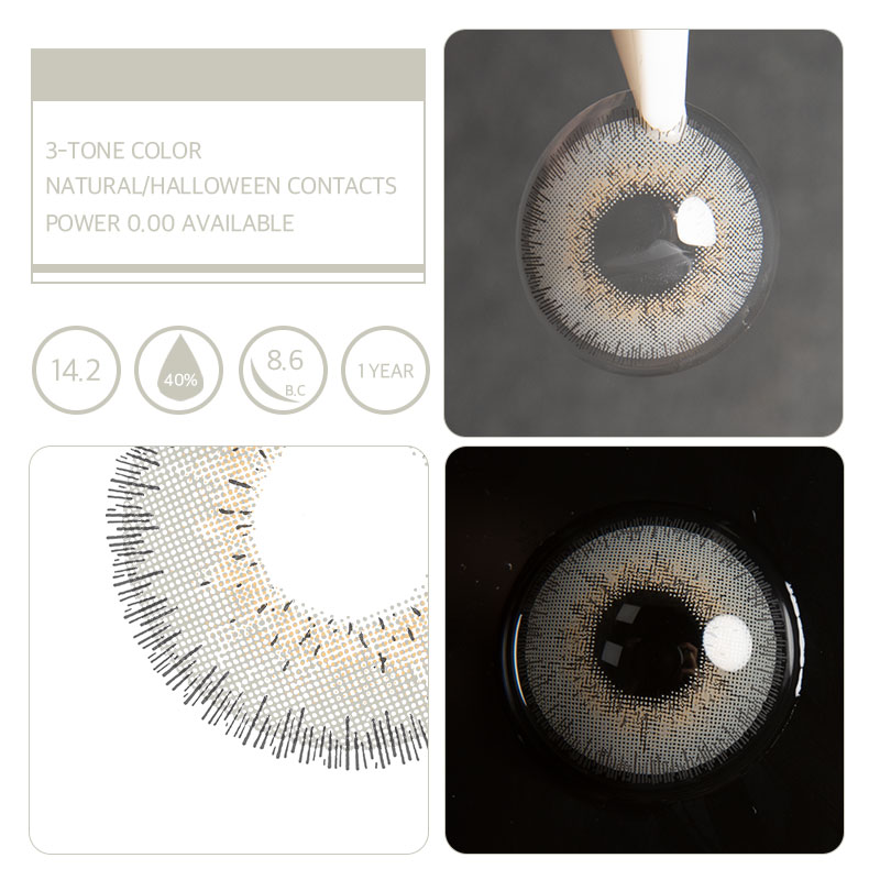 Unibling Grey Salt Lake Colored Contacts (Yearly)