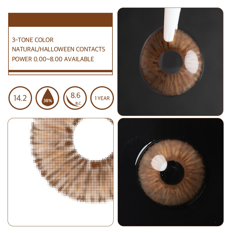 Unibling Angeles Brown Colored Contacts (Yearly)