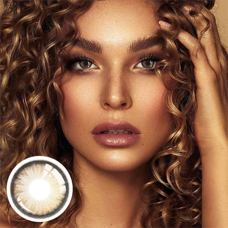 Unibling Dawn Brown Colored Contacts (Yearly)-unibling