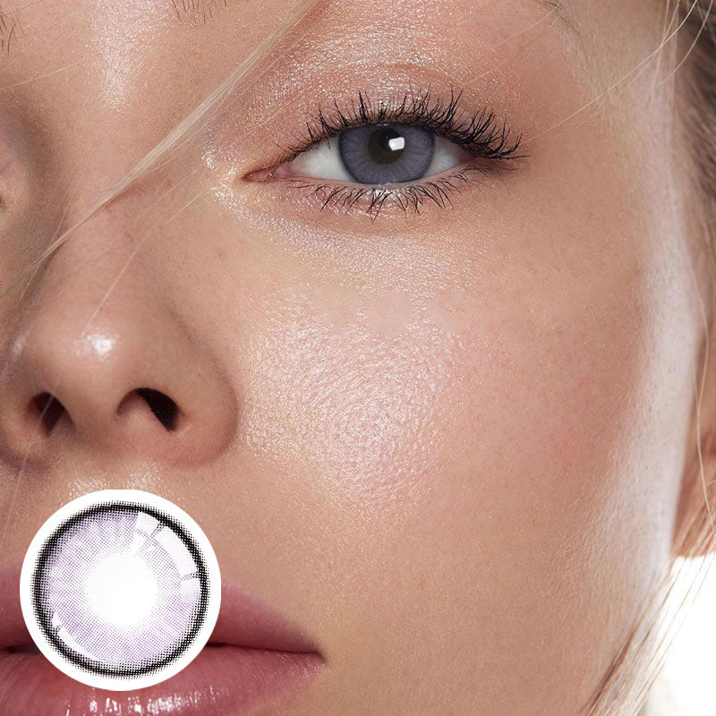 Unibling Iceland Violet Colored Contacts (Yearly)-unibling