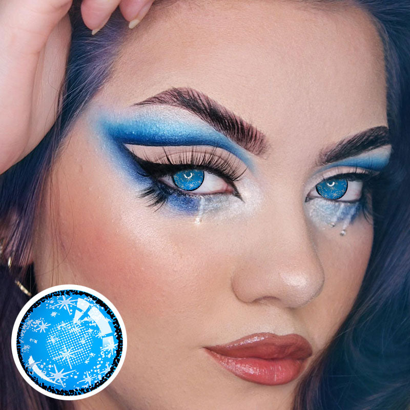 Unibling Sparkle SkyBlue Colored Contacts-unibling