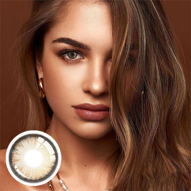 Unibling Dawn Brown Colored Contacts (Yearly)-unibling