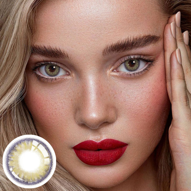 Unibling Diamond Aqua Colored Contacts (Yearly)-unibling