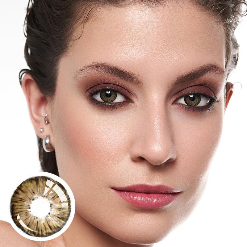 Unibling New York II Grey Brown Colored Contacts (Yearly)-unibling