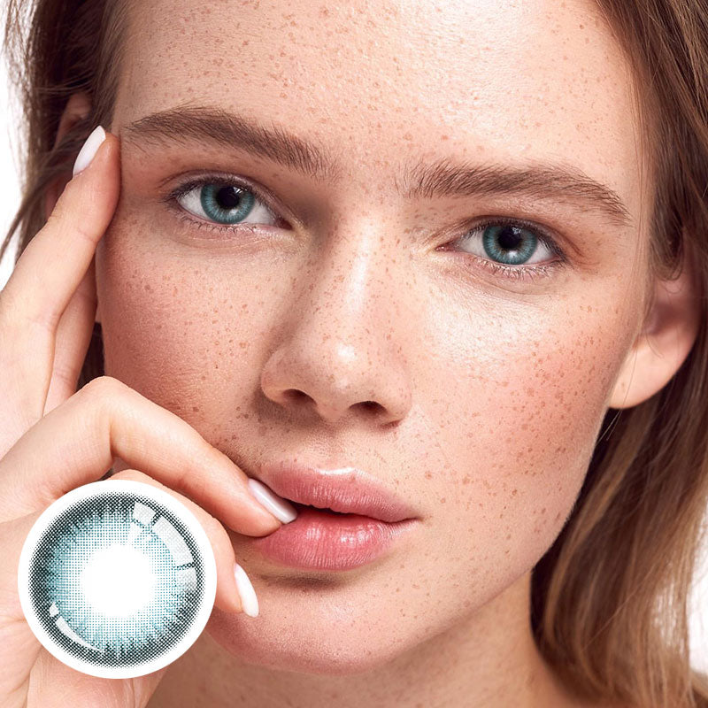 Unibling Savage Blue Colored Contacts (Yearly)-unibling