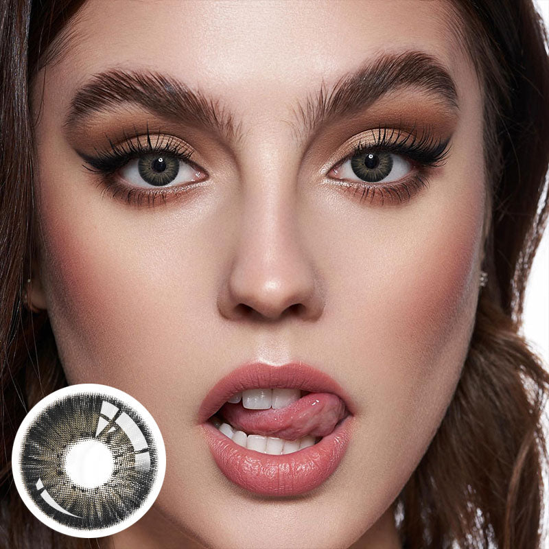 Unibling New York III Black Colored Contacts (Yearly)-unibling