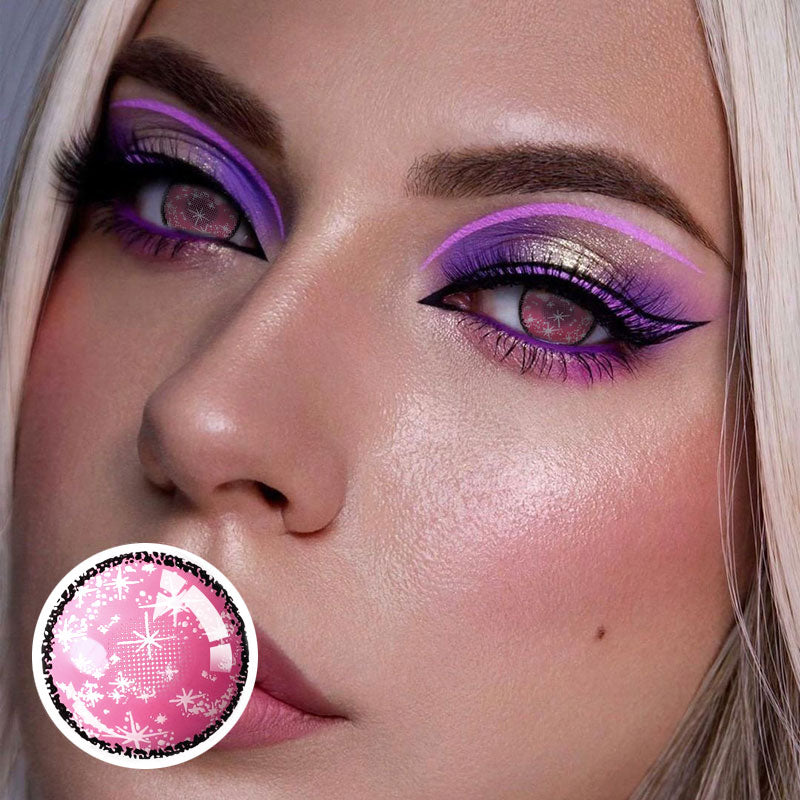 Unibling Sparkle Pink Colored Contacts (Yearly)-unibling