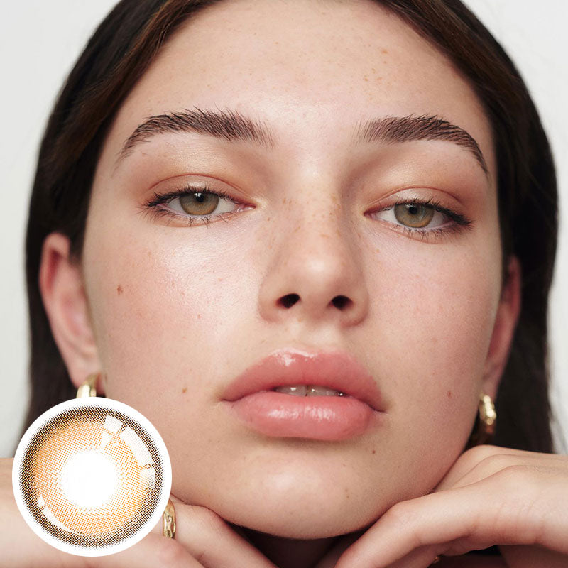 Unibling Crystal Brown Colored Contacts (Yearly)-unibling