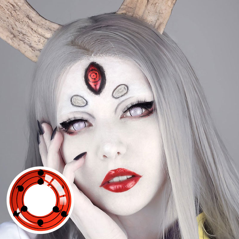Unibling Naruto Ōtsutsuki Kaguya's Rinnesharingan Cosplay Contacts (Yearly)-unibling