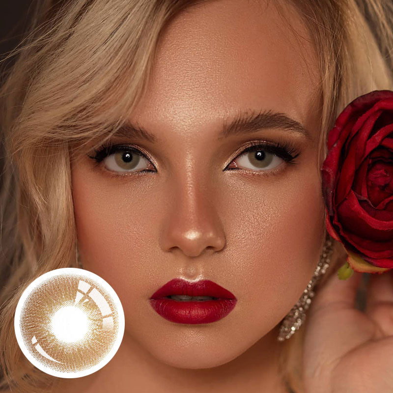 Unibling Brown Velvet Colored Contacts (Yearly)-unibling