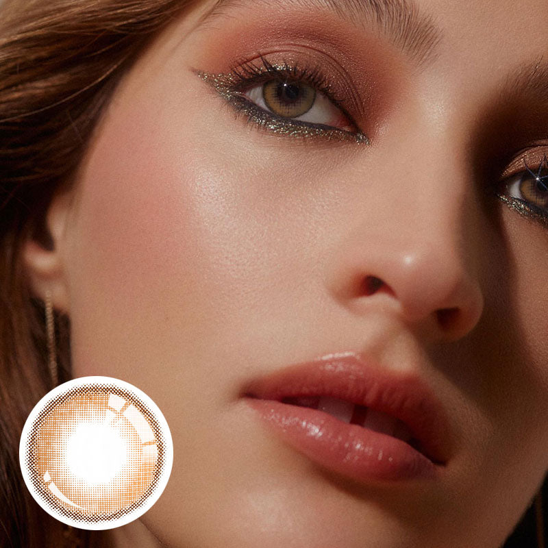 Unibling Saturn Brown Colored Contacts (Yearly)-unibling