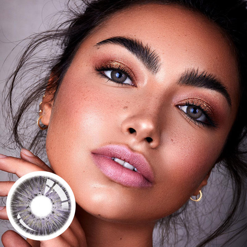 Unibling New York III Violet Colored Contacts (Yearly)-unibling