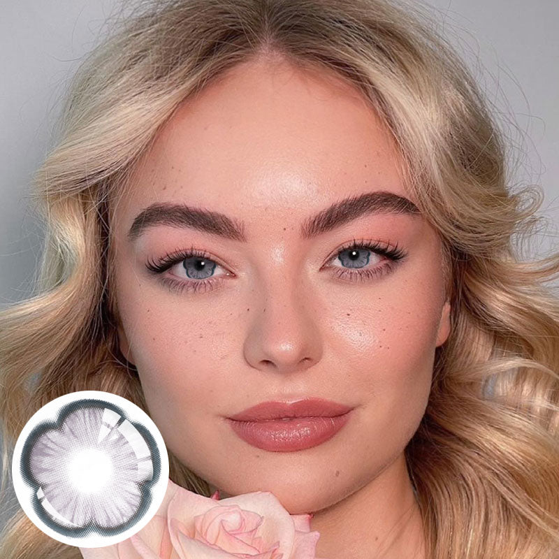 Unibling Sakura Grey Colored Contacts (Yearly)-unibling