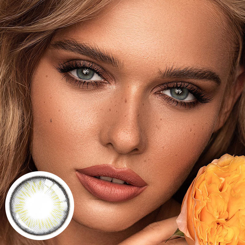 Unibling Nowhere Grey Colored Contacts (Yearly)-unibling