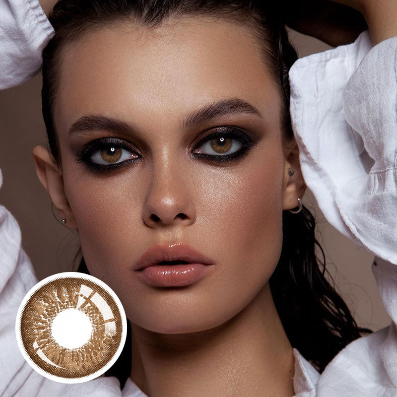 Unibling Brown Eye Contacts - Get the Stunning Marble Look