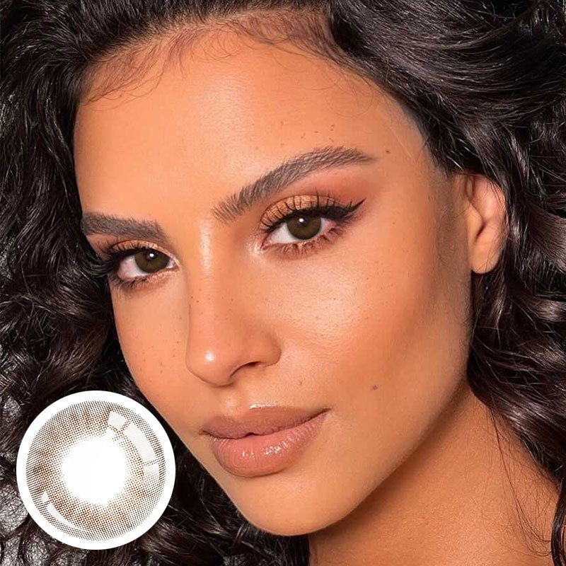 Unibling Pomelo Tea Rose Colored Contacts (Yearly)-unibling