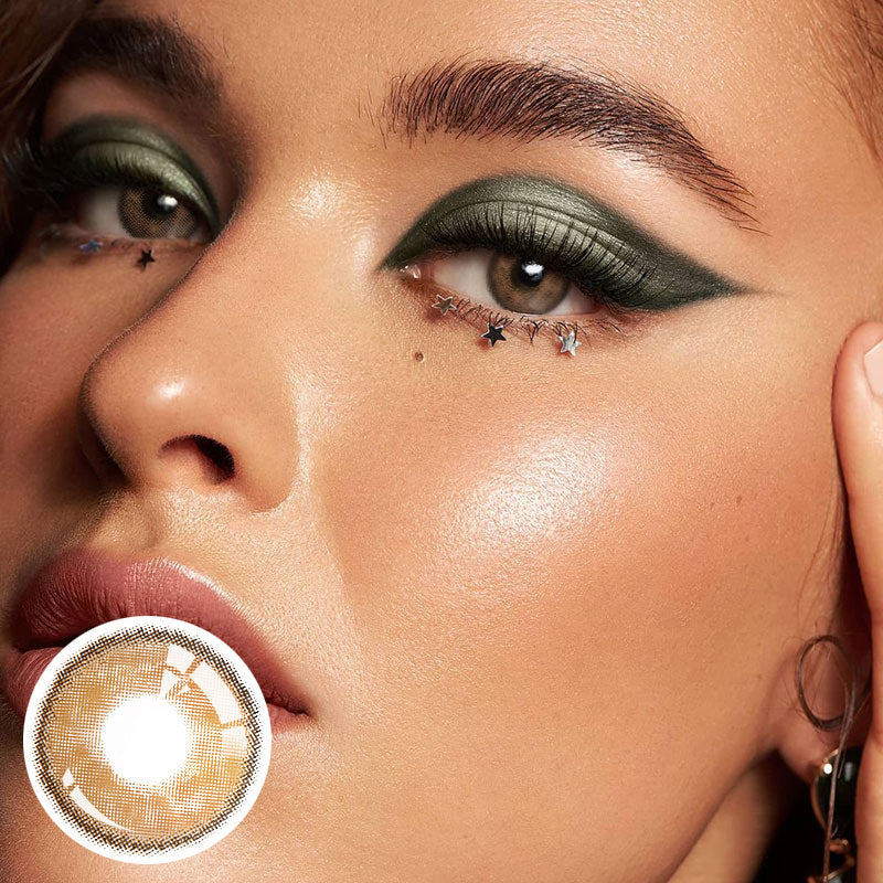 Marina Brown Colored Contacts [Yearly] - Unibling