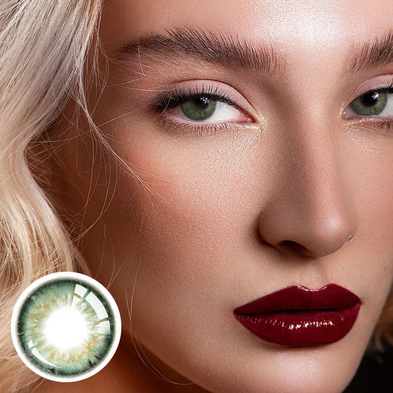 Unibling Uranus Green Colored Contacts (Yearly)-unibling