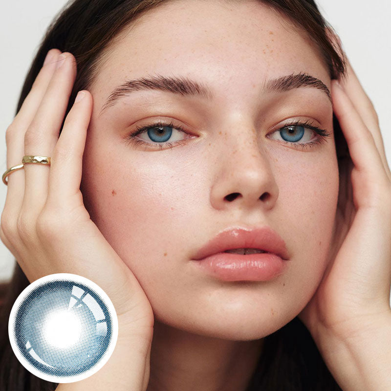 Blue Colored Contacts Unibling Crystal Blue