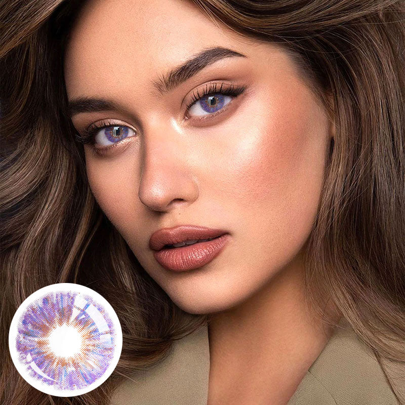 Unibling Monet Purple Colored Contacts (Yearly)-unibling