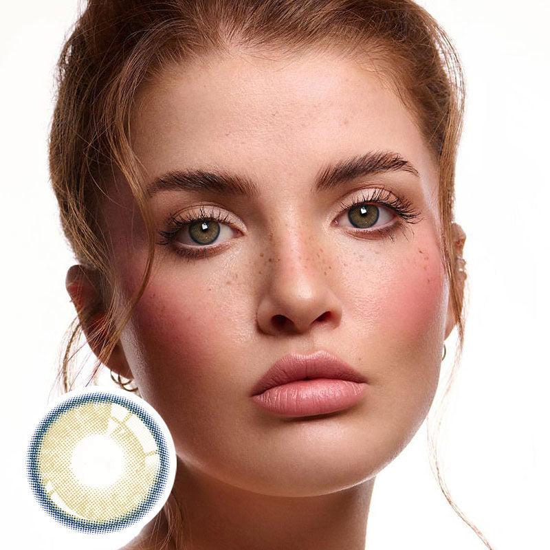 Unibling Neala Yellow Colored Contacts (Yearly)-unibling