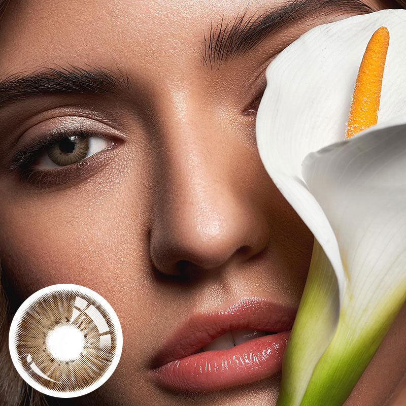 Unibling New York III Brown Colored Contacts (Yearly)-unibling