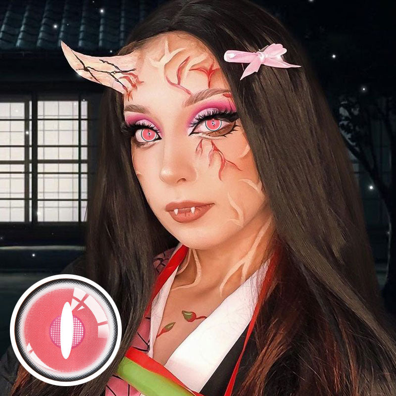 Unibling Demon Slayer Nezuko Demon Colored Contacts-unibling