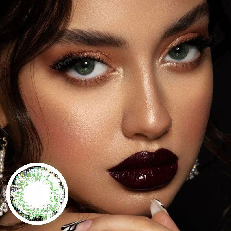 Unibling Pure Green Colored Contacts (Yearly)-unibling
