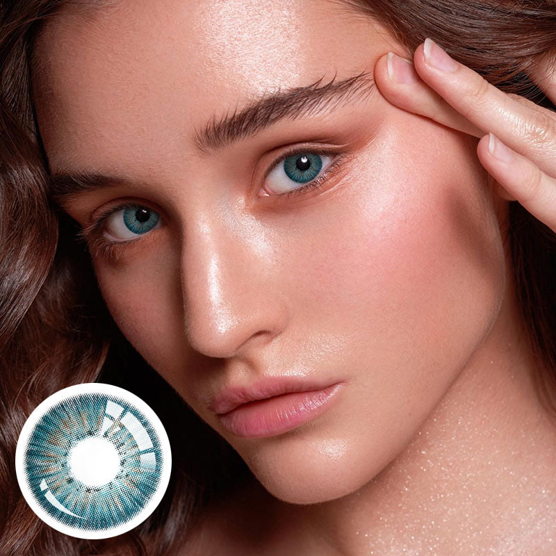 Unibling New York III Blue Colored Contacts (Yearly)-unibling